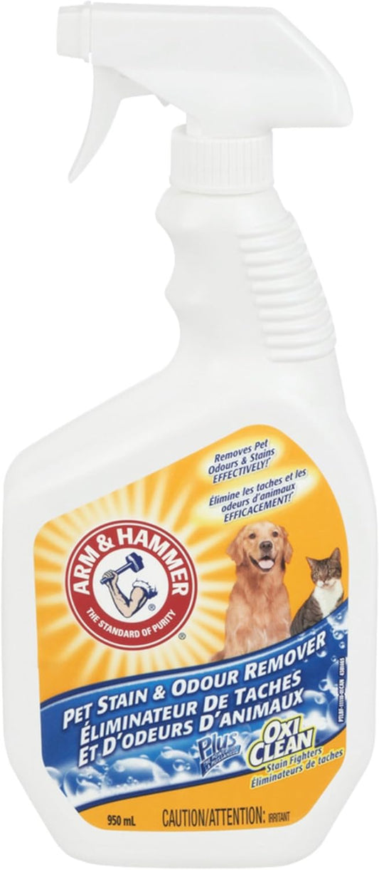 ARM&H PET STAIN&ODOUR REMOVER OXICLEAN 950ML pack of 8