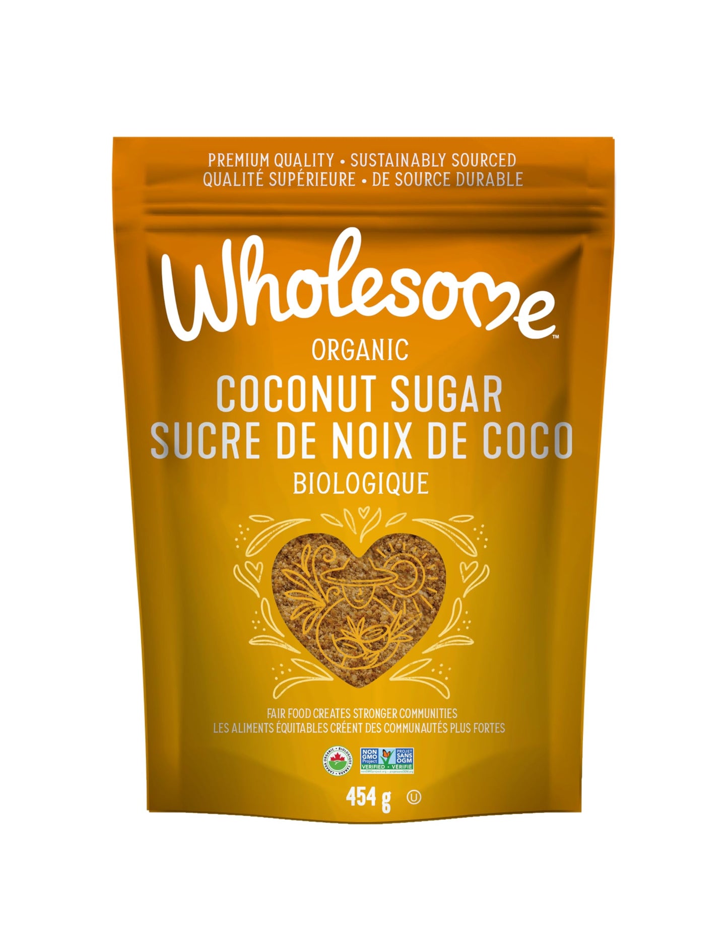 WHOLESOME SWEETENERS    Org Coconut Palm Sugar 454g