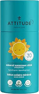 Clearance - ATTITUDE          30 SPF|FPS     MINERAL SUNSCREEN STICK     UNSCENTED        85G