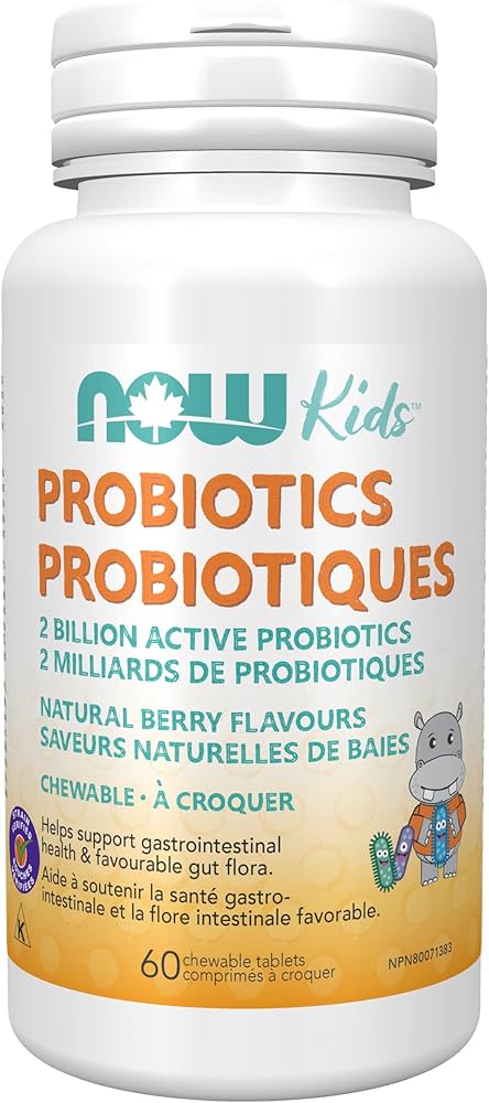 NOW    Kids Probiotic 2 Bill 60chew (RR) (DF)