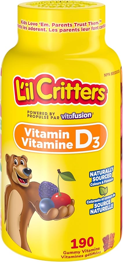 L'IL CRITTERS VITAMIN D3 GUMMY 190 GUMMY