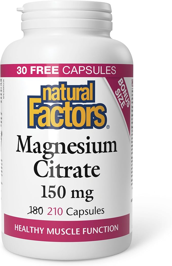 Natural Factors   Magnesium Citrate 150 mg   210 capscaps