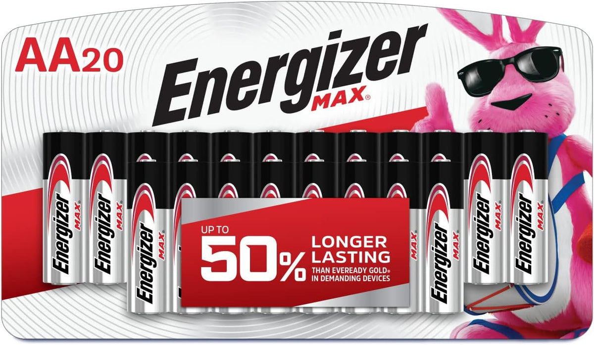 ENERGIZER MAX BATTERIES AA20