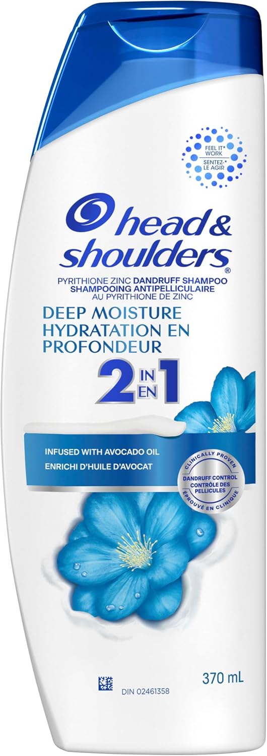 H&S SHP 2IN1 DEEP MOISTURE 370ML SHAMPOO MED.