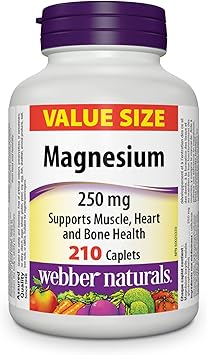 Webber Naturals - Magnesium 250 mg Value Size - 210 Caplets