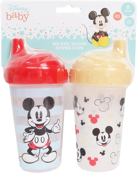 MICKEY MOUSE HARD SPOUT SIPPY CUPS 2 pack of 6