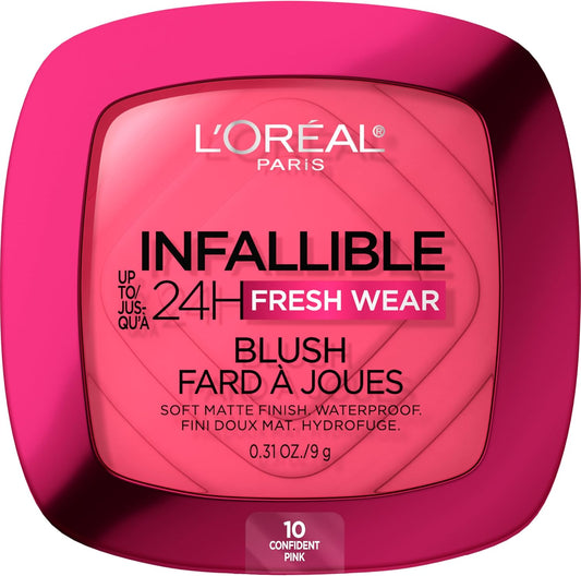 LOR INFALLIBLE 24H BLUSH CONFIDENT PINK pack of 2