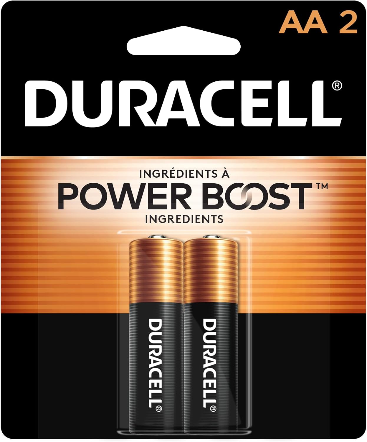 DURACELL COPPERTOP BATTERIES ALKALINE AA 2