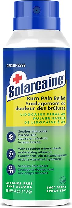 Solarcaine Aloe Spray, first aid