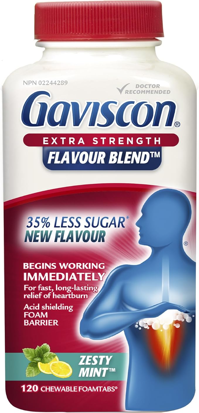 GAVISCON EXTRA STRENGTH ZESTY MNT TB 120 TABLET
