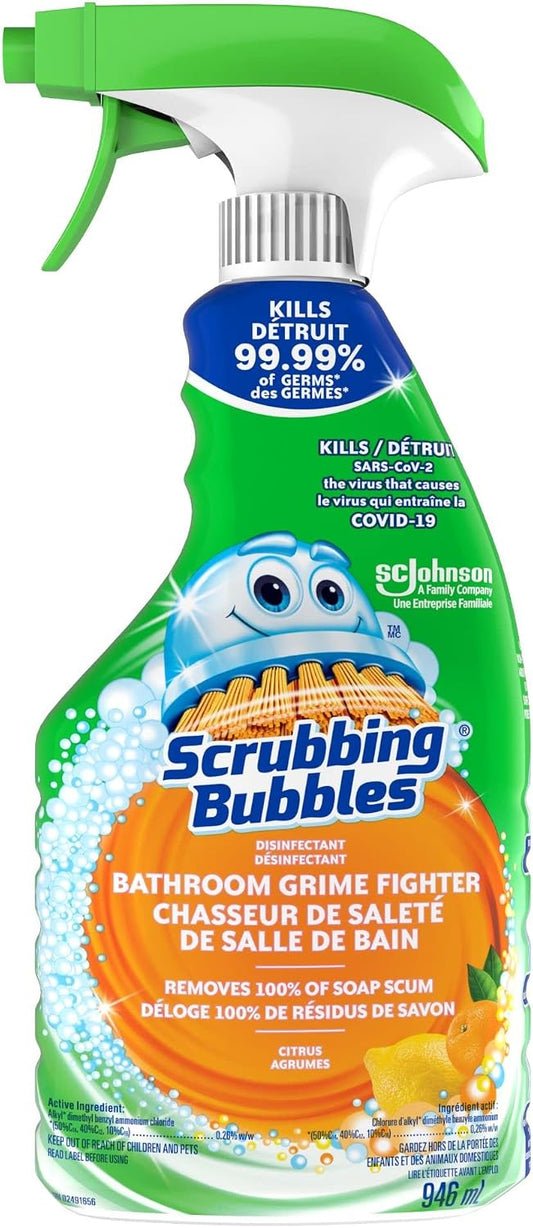 SCRUBBING BUBBLES BATHROOM TRIGGER ORANGE 950ML pack of 12