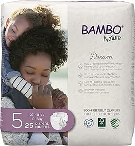 Bambo Nature - Bambo Nature Baby Diapers 25 Count Size 5