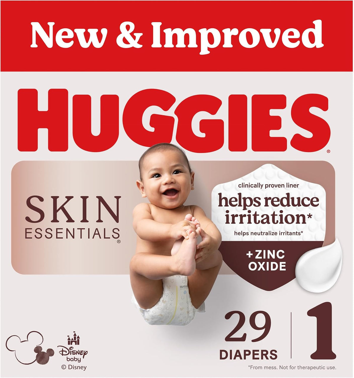 HUGGIES LITTLE MOVERS HUGGFIT DIAPER PANT #1 29 pack of 4