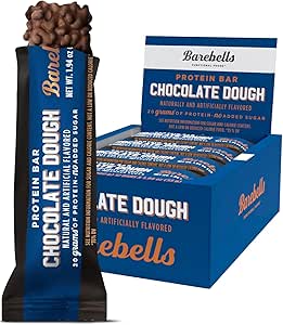 BAREBELLS   BAREBELLS PROTEIN BAR   CHOCOLATE DOUGH   55g -12/box