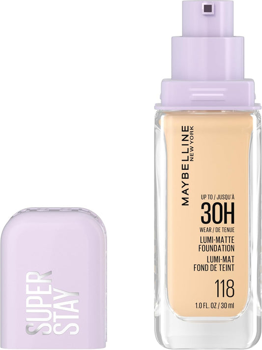 MAYBELLINE SUPERSTAY FOUNDATION LUMI MATTE #118 pack of 2