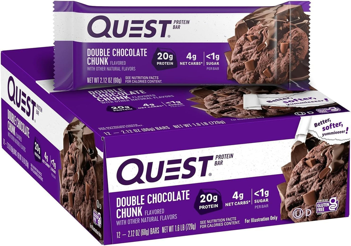 Quest   Quest Bar, Double Chocolate Chunk, 12/box
