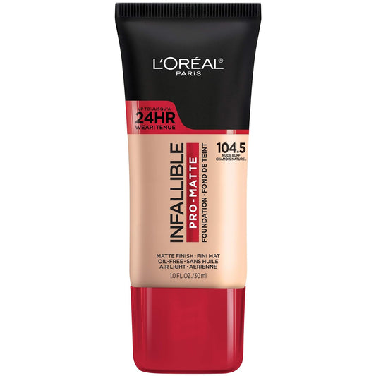 L'OREAL INFALLIBLE FOUNDATION MATTE SHADE 4 30ML pack of 2