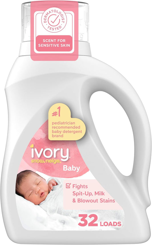 IVORY DETERGENT SNOW NEWBORN 1.36L pack of 6