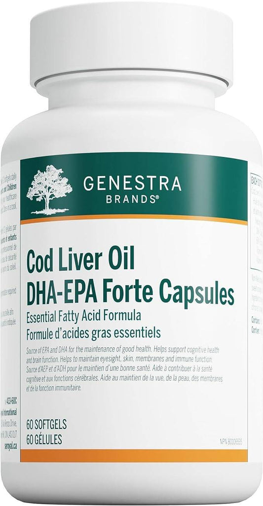 GENESTRA_Cod Liver Oil DHA/EPA Forte Capsules _60 softgels 