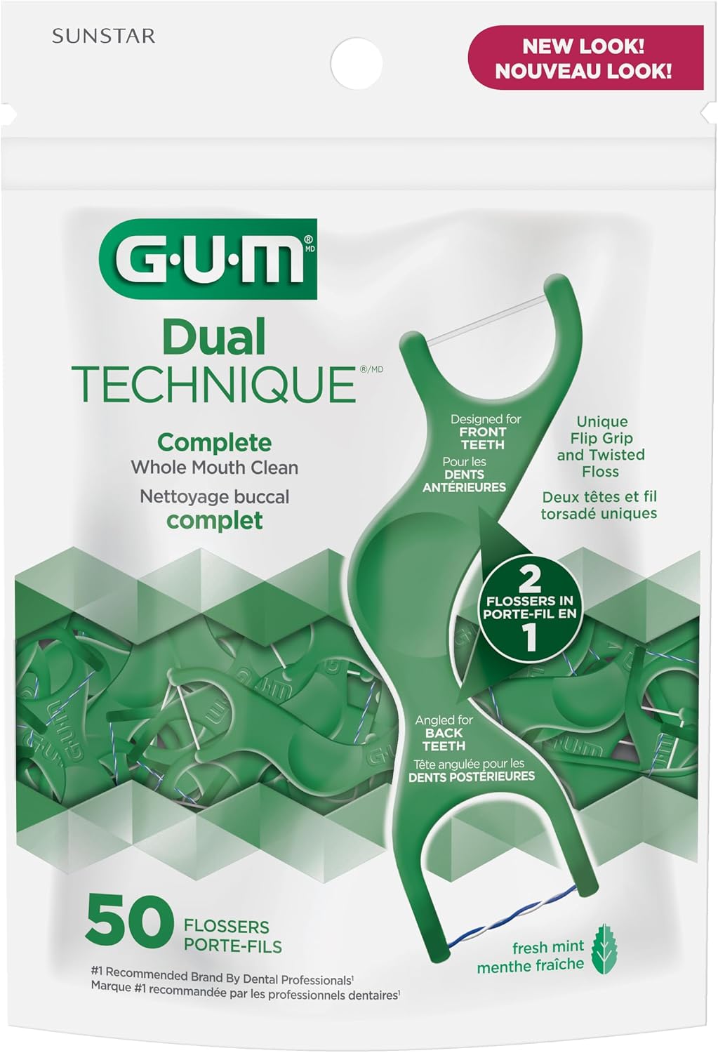 GUM FLOSSERS DUAL TECHNIQUE 50