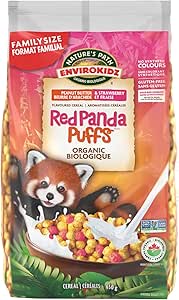 Envirokidz Cereal   Envirokidz Enviropakz Cereal   Org Red Panda Puffs Cold Cereal650G