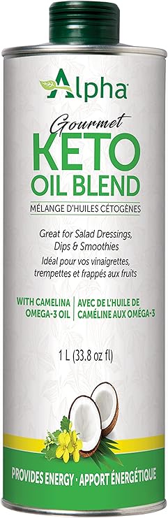 Alpha Gourmet MCT Coconut Salad Oil with Camelina, 1000ml
