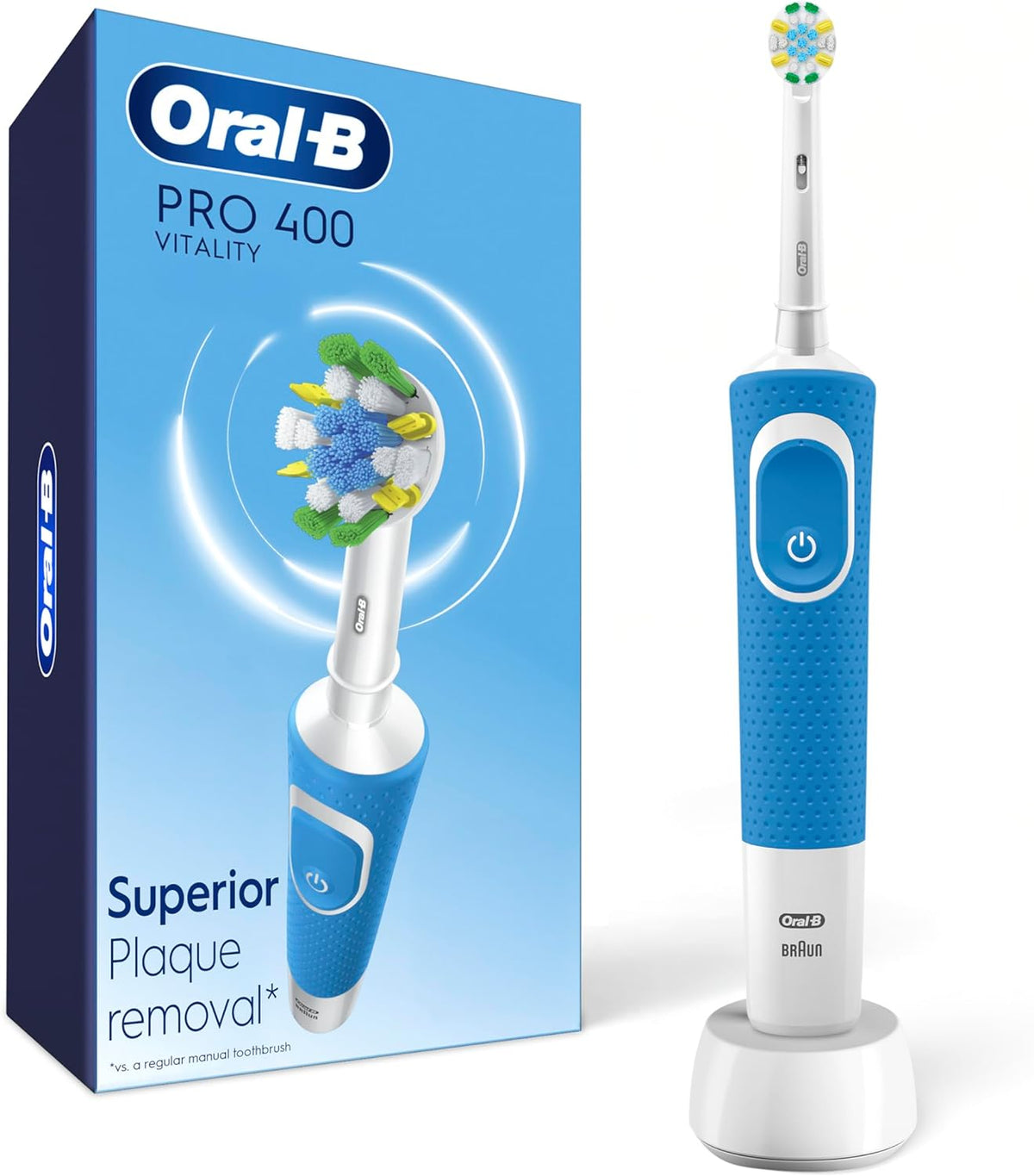 ORAL B PRO 400 TOOTHBRUSH RECHARG FLOSS ACTION