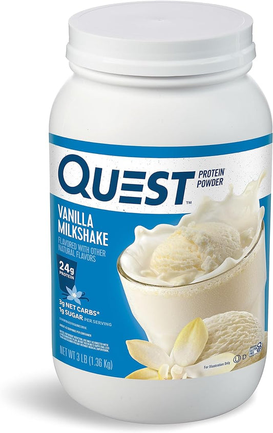 Quest   Quest Protein Powder, Vanilla Milkshake, 3lb