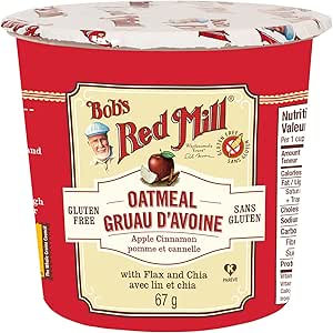 Bob's Red Mill   Oatmeal Cups   Apple Cinnamon Oatmeal Cup67G