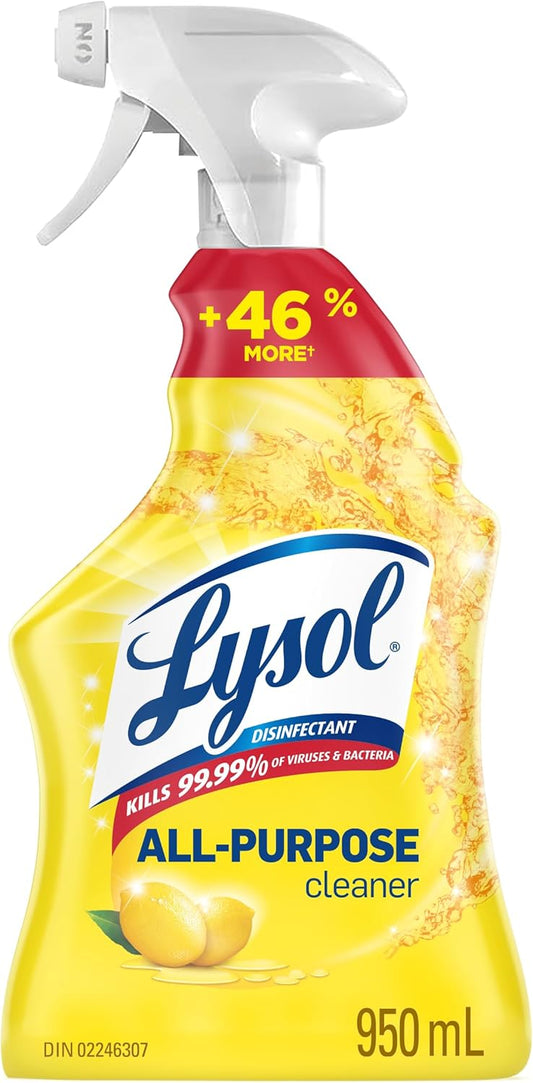 LYSOL CLEANER ALL PURPOSE LEMON 950ML pack of 12