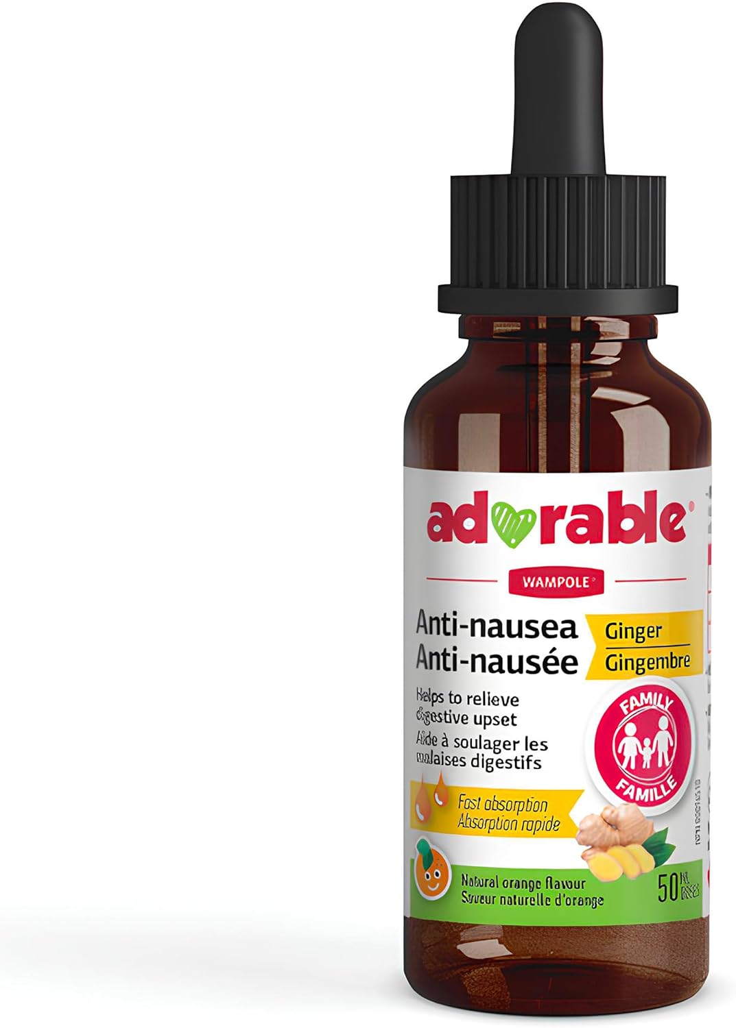 ADORABLE ANTI-NAUSEA GINGER LIQ 50ML LIQUID