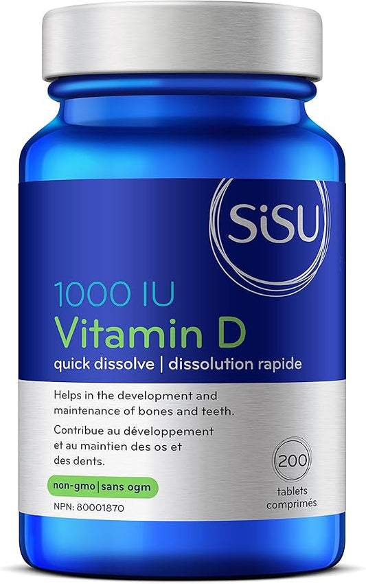 SISU - Vitamin D3 1000 IU, Unflavoured - 200 tabs