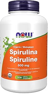 NOW    Organic Spirulina 500mg 500tab