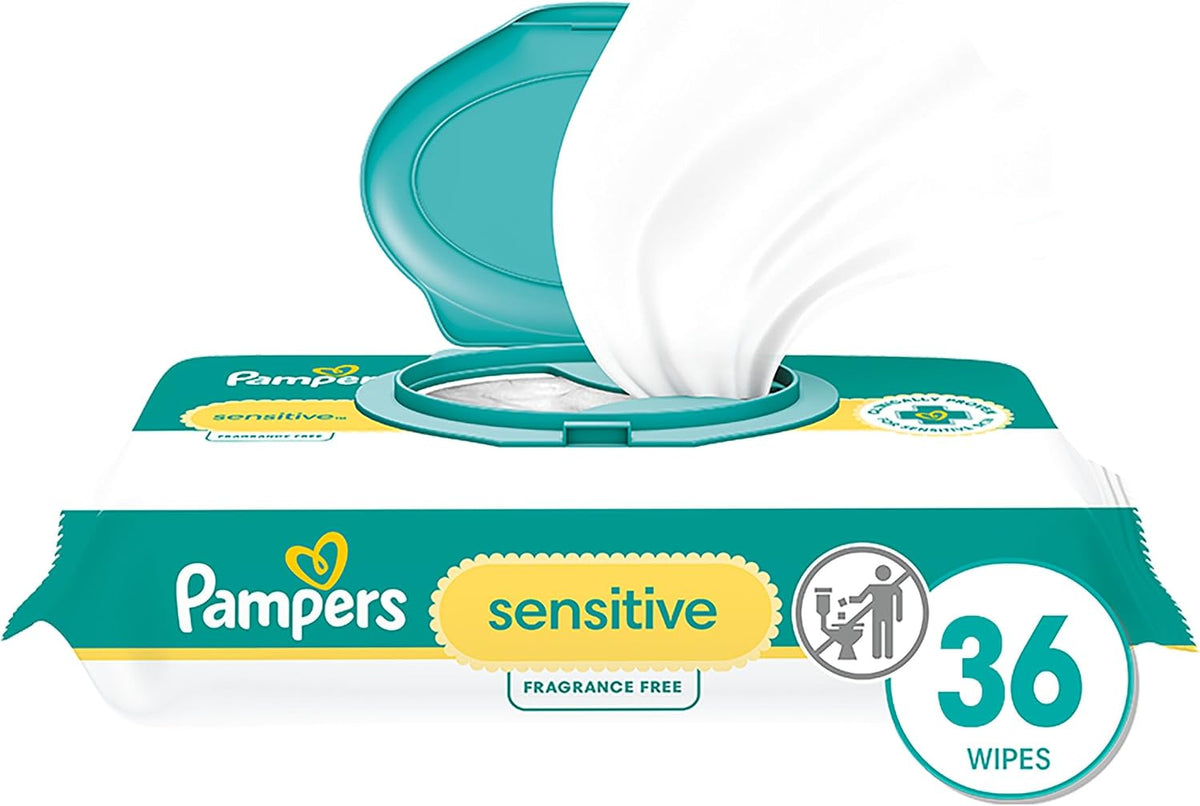 PAMPERS BABY WIPES SENSITIVE 36