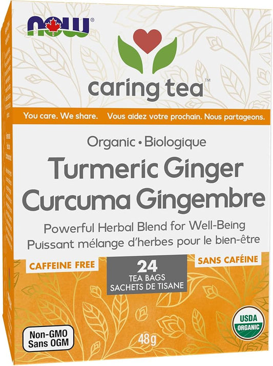 NOW    Organic Turmeric Ginger Wellness Tea 24 Bag x 48g