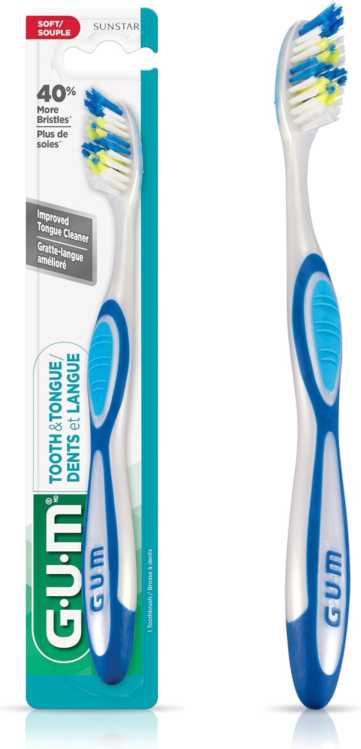 GUM TOOTHBRUSH TOOTH & TONGUE SOFT 1