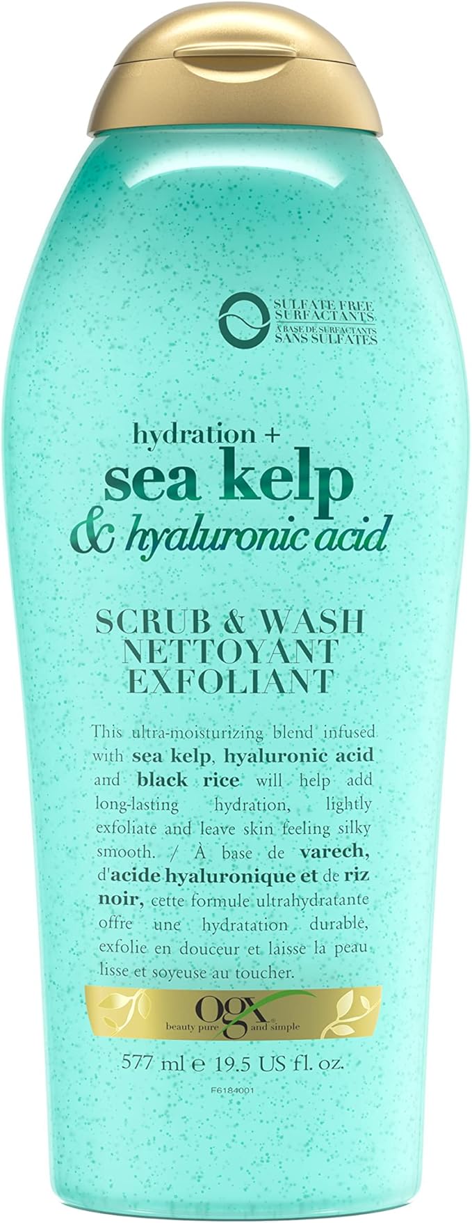 OGX BODY SCRUB&WASH SEA KELP&HYALURONIC ACID 577ML