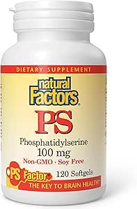 Natural Factors   PS Phosphatidylerine 100 mg   120 sglssgls