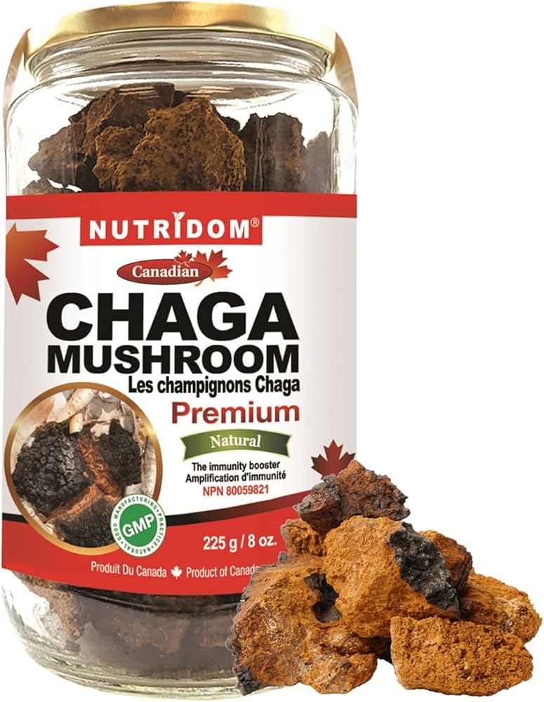 NUTRIDOM - CHAGA Chunk 225g - Glass Jar