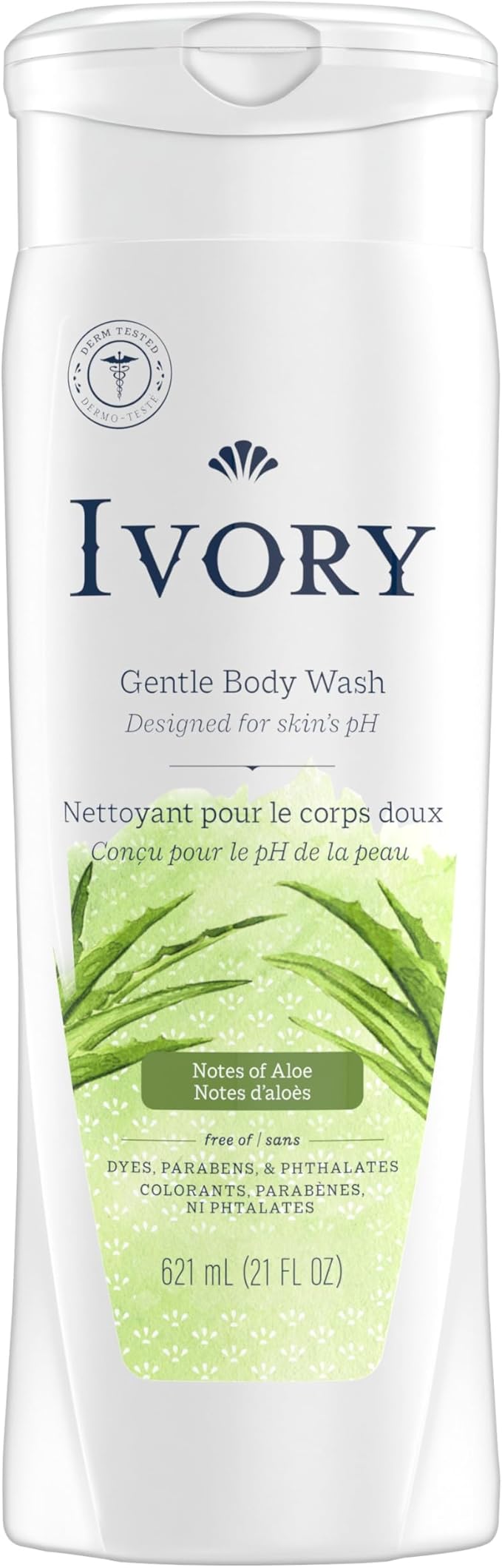 IVORY BODY WASH ALOE 621ML