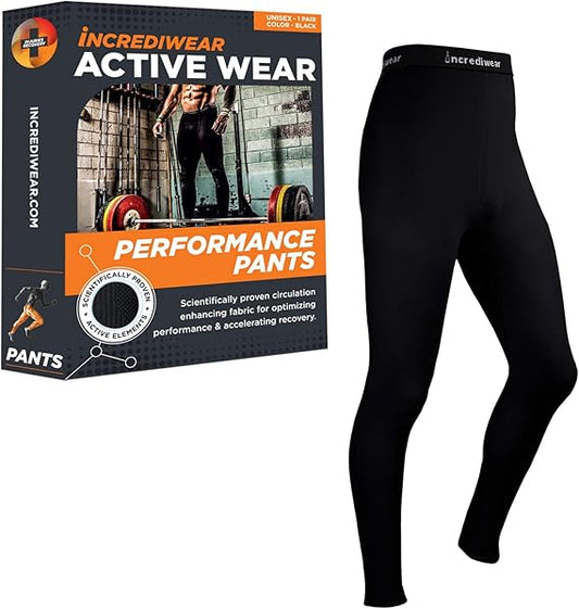 Incrediwear - Incrediwear Apparel Performance Pants Black Large