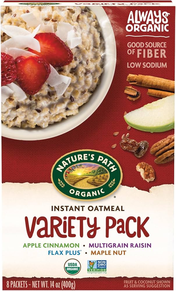 NATURE’S PATH  -  Variety Pack Instant Oatmeal, Organic 400g
