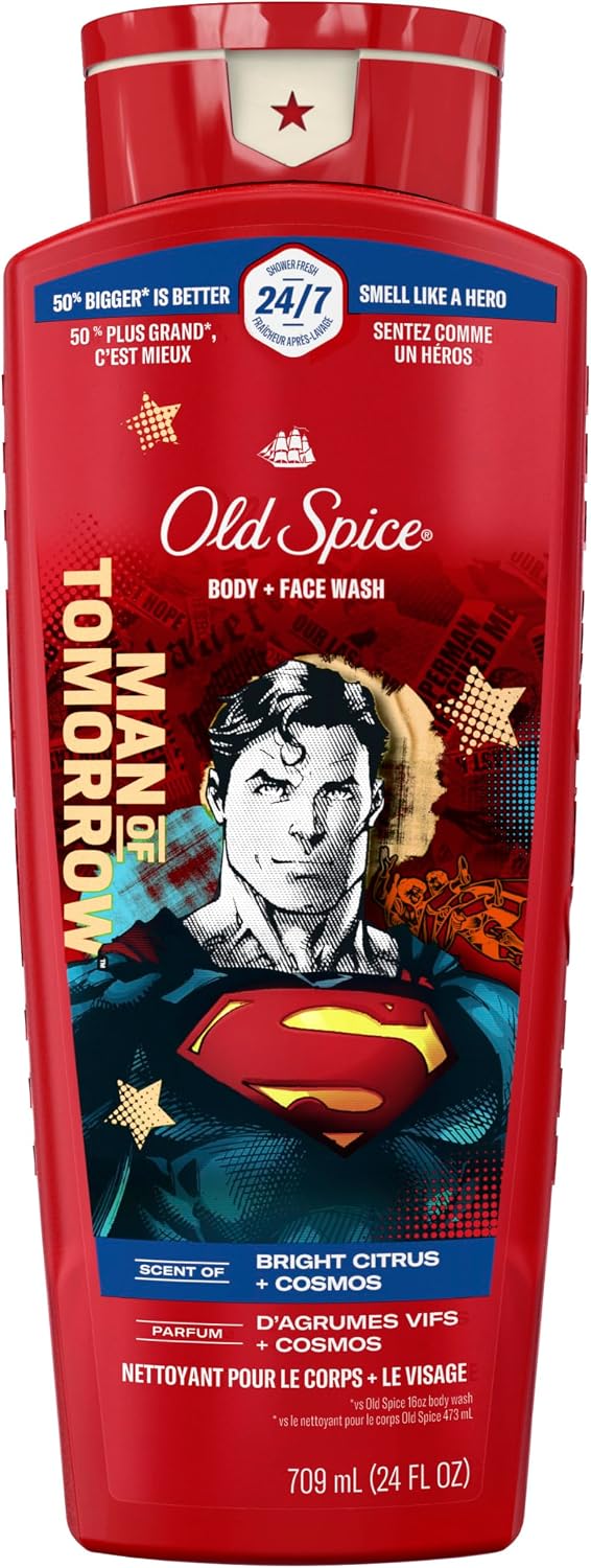 OLD SPICE WILD COLLECTION BD WSH SUPERMAN CITRUS 473ML pack of 4