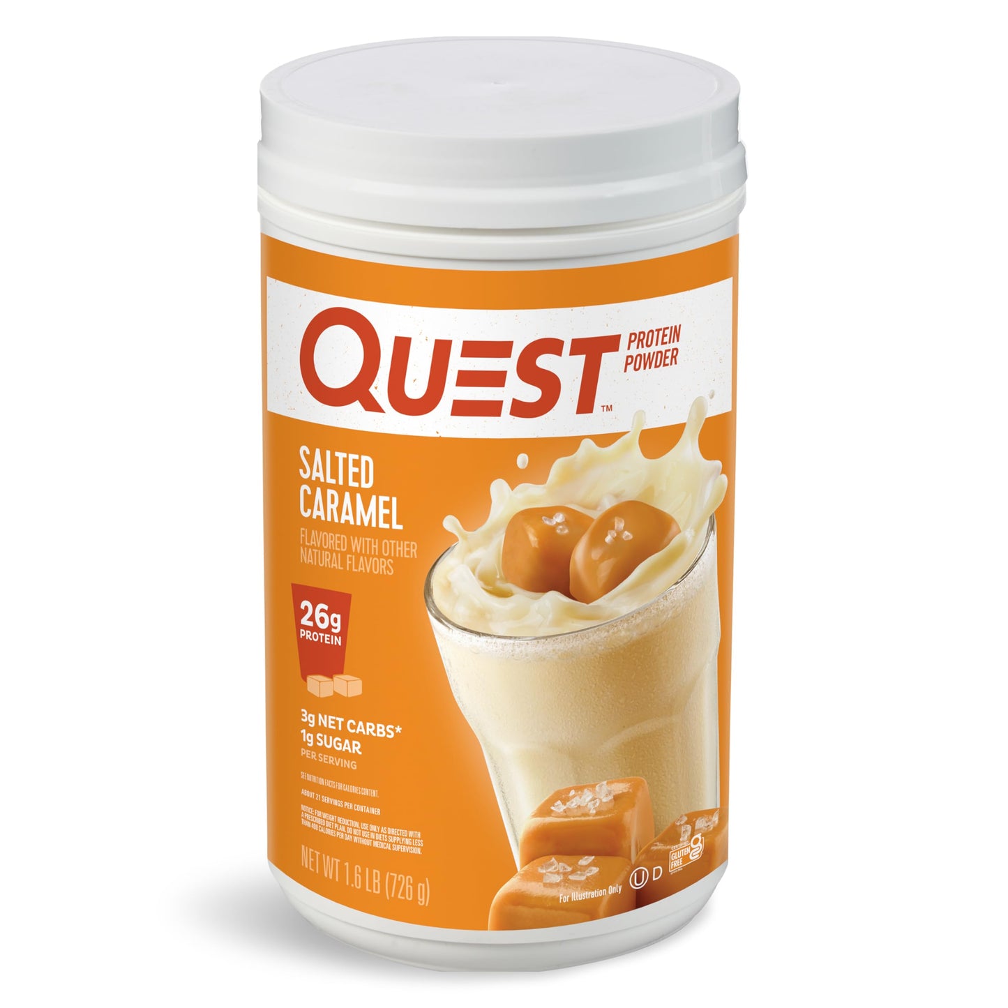 Quest   Quest Protein Powder, Salted Caramel, 1.6lb