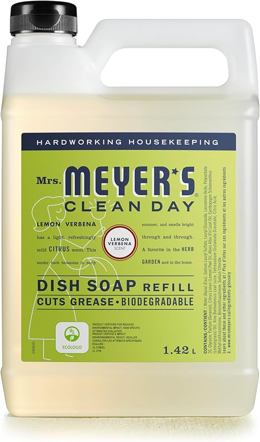 MRS. MEYER'S CLEAN DAY Dish Soap Refill - Lemon 1L