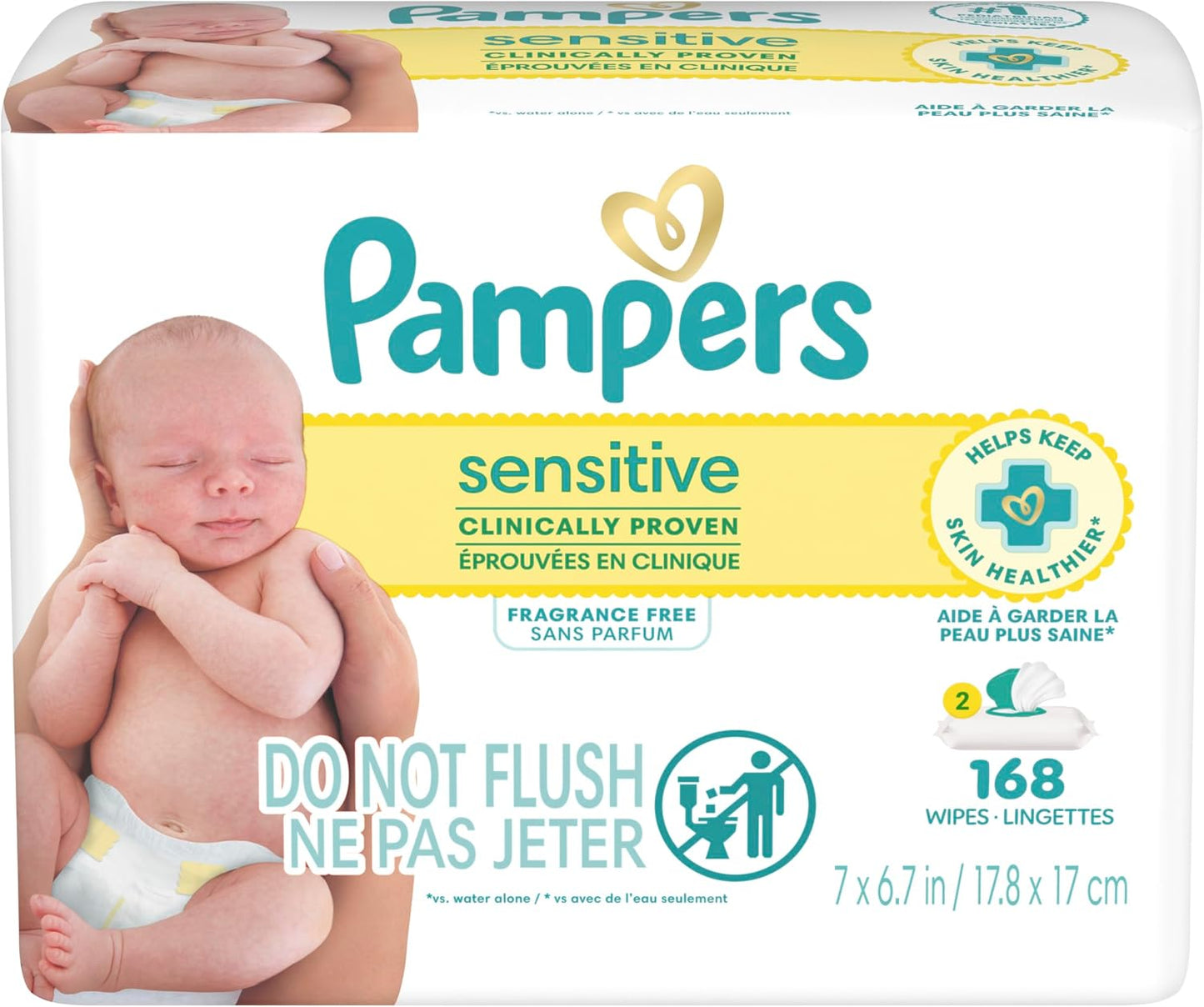 PAMPERS WIPES BABY SENSITIVE 168