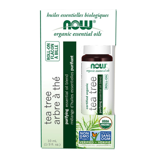 NOW    Organic Tea Tree EO Roll-On 10mL