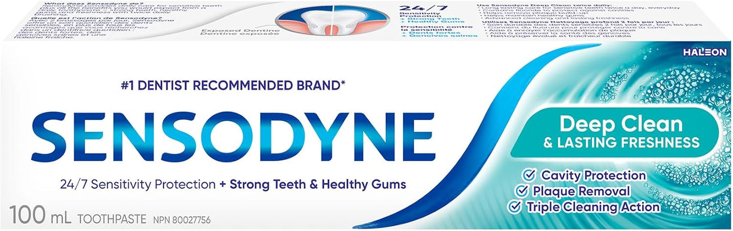 TOOTHPASTE SENSODYNE DEEP CLEAN 100ML TOOTHPASTE