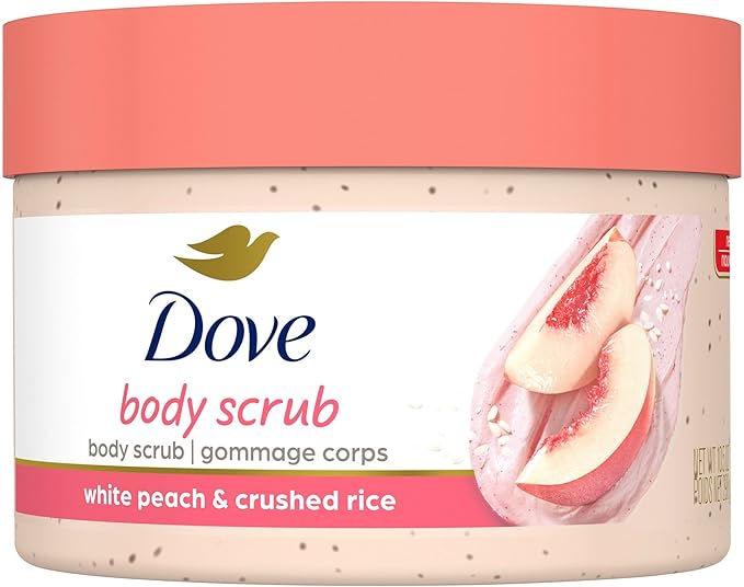 DOVE BODY SCRUB WHITE PEACH&CRUSHED RICE 425G