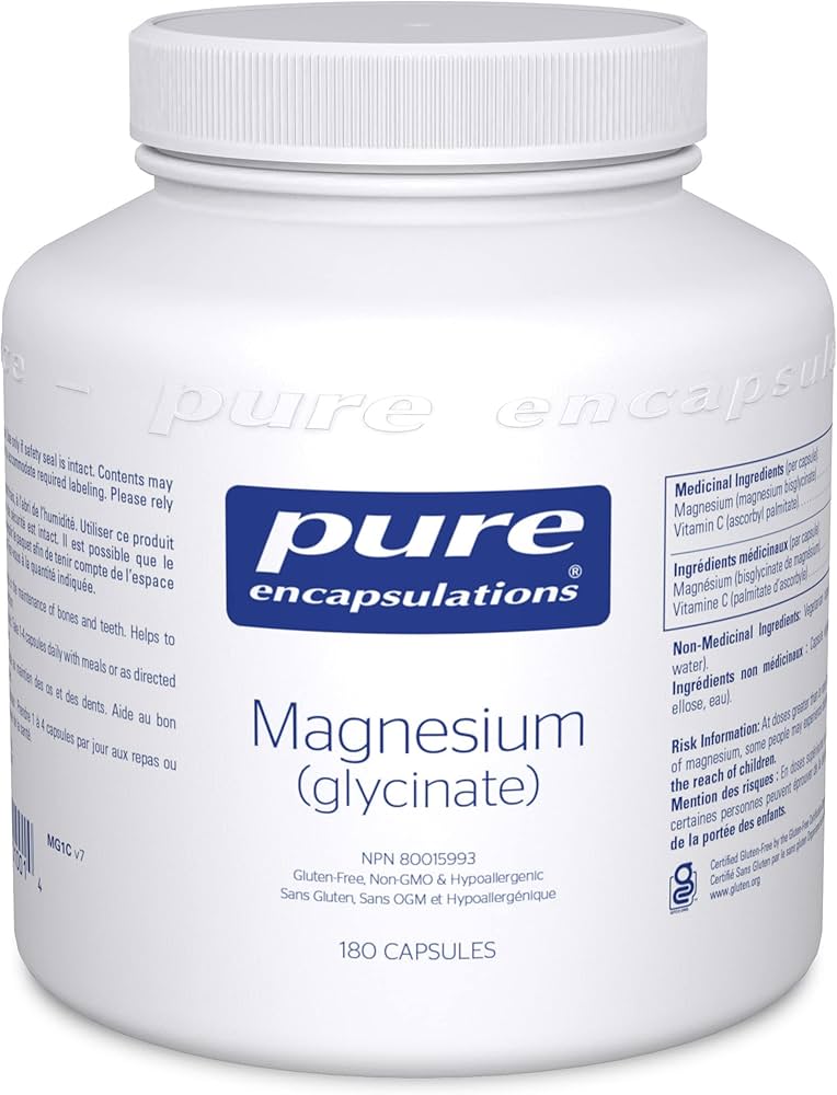 PURE Magnesium Glycinate 180 caps 